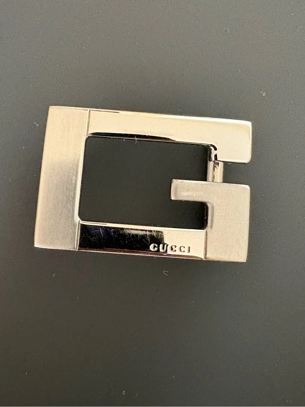 GUCCI Silver Tone Belt Buckle Piece